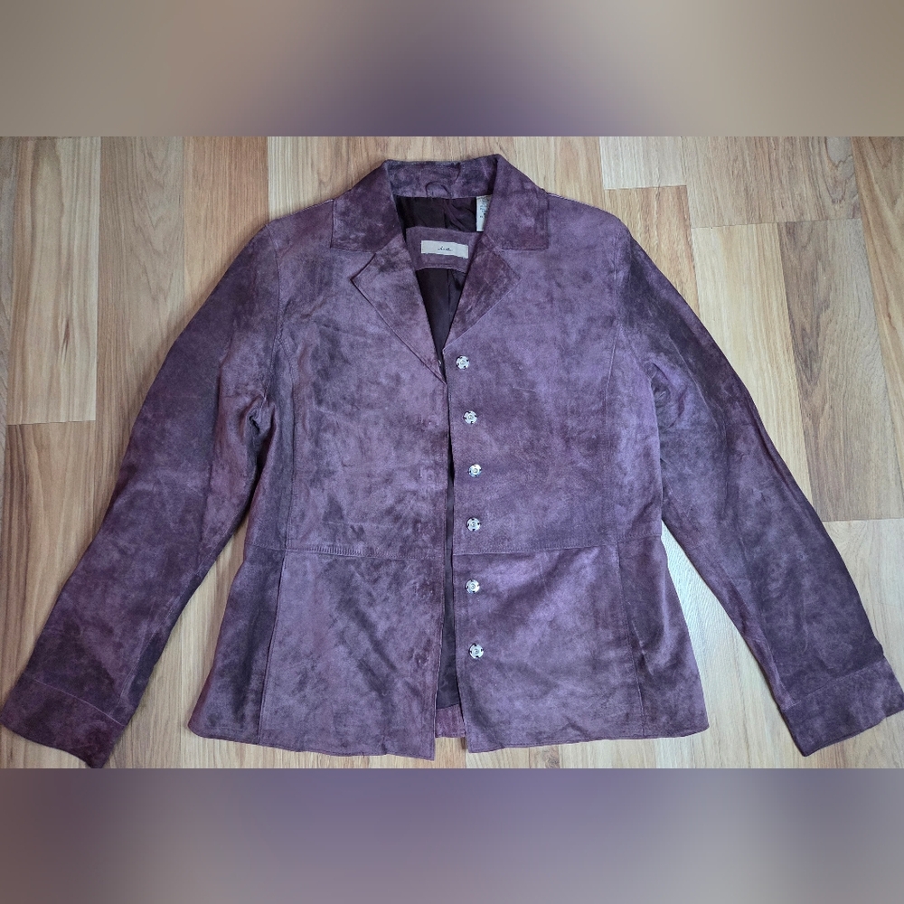 I.E. Purple Textured Blazer with Tailored Fit 10